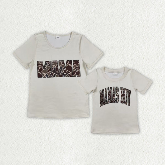 Mommy and Me Adult Baby Boys Mama's Boy Camo Tee Shirts Tops D 3.21