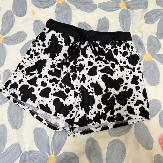 Custom Cowhide Western Print Kids Summer Bottom Shorts D 4.10