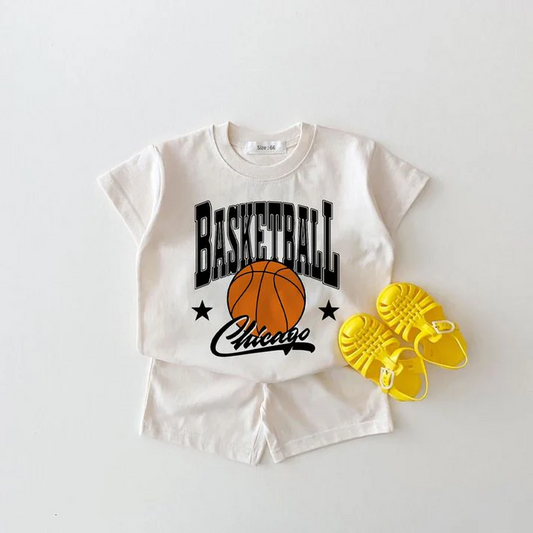 Custom Basketball Top Shorts Boys Summer Clothes Set D 4.10