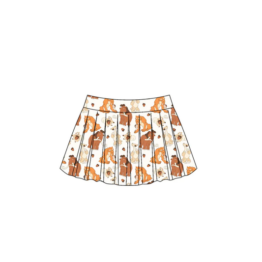 Custom Cartoon Lion Print Girls Summer Bottom Skirts   D 4.10