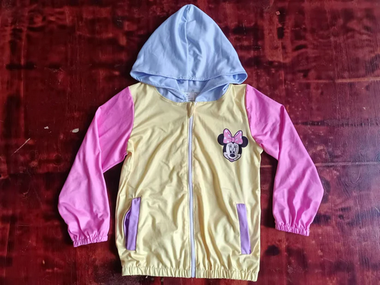 Custom Baby Boys Cartoon Mouse Long Sleve Hoodie Top With Zip D 4.15