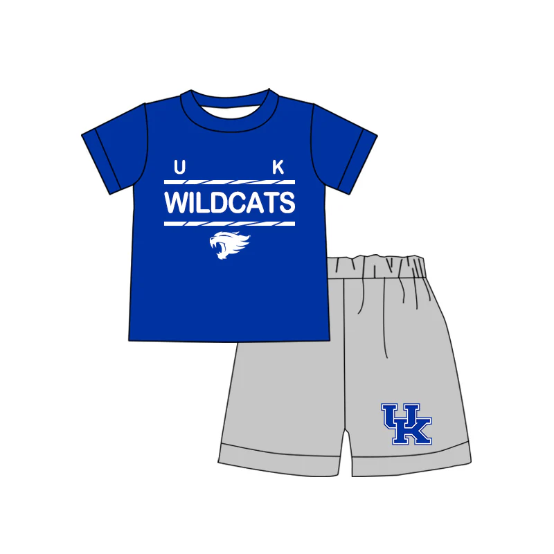 Custom Baby Boys Wildcats UK Shirts Shorts Summer outfits sets  D 4.17