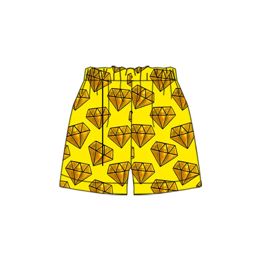 Custom Baby Boys Golden Diamond Sports Shorts D 4.17
