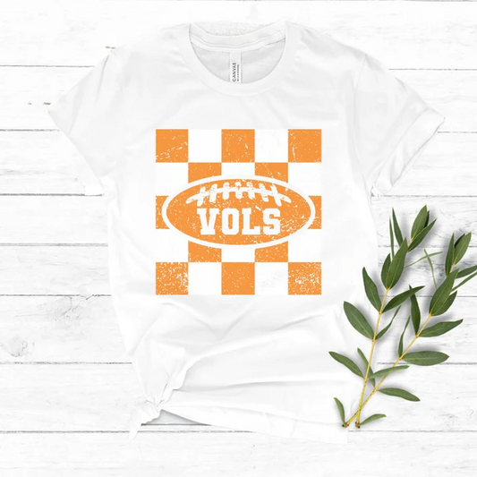 Custom short sleeves plaid T football kids girls team shirt D 4.22