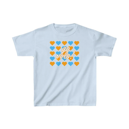 Custom short sleeves heart T kids girls team shirt D 4.22