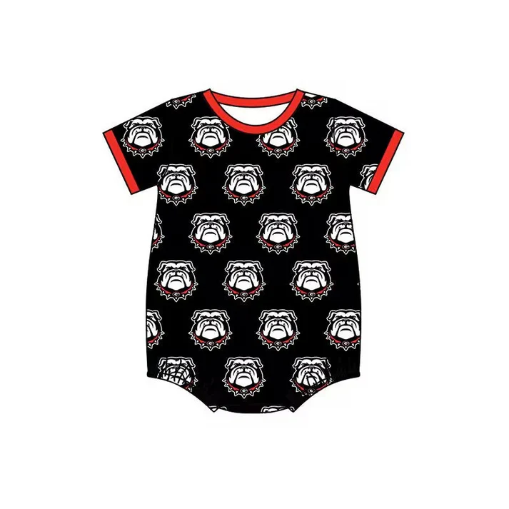 Custom short sleeves G dog baby boys team romper D 4.23