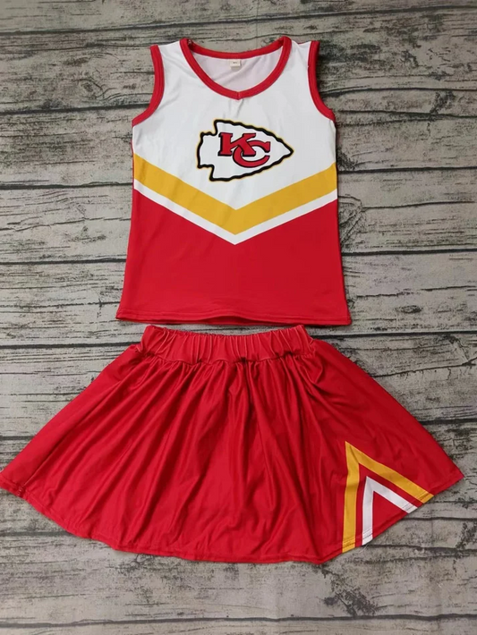 Custom Sleeveless K C top skirt girls team clothes D 4.24