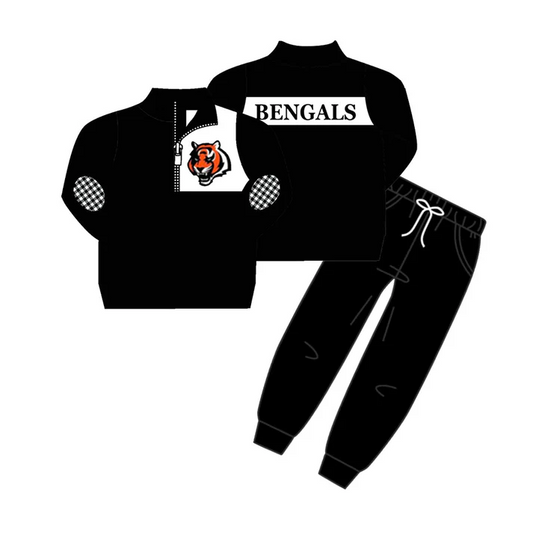 Custom black pullover pants kids team clothing D 4.25