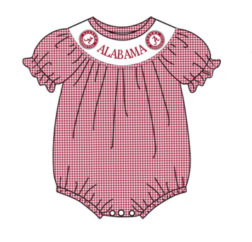 Custom short sleeves stripe A baby girls team romper D 4.26