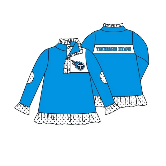 Custom blue T kids girls team pullover D 4.26