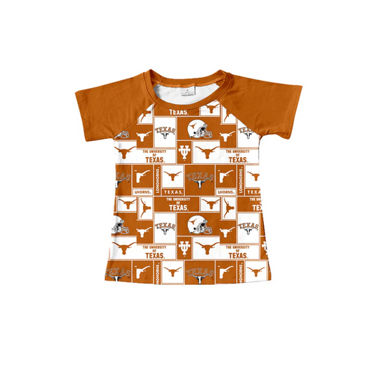 Custom short sleeves bull skull boys team shirt D 4.26