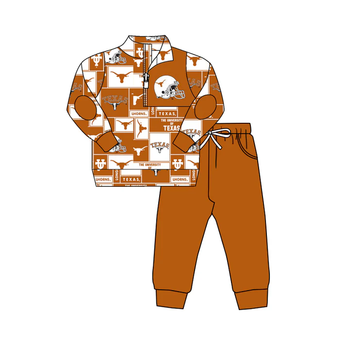 Custom bull skull T X pullover pants boys team outfits D 4.29