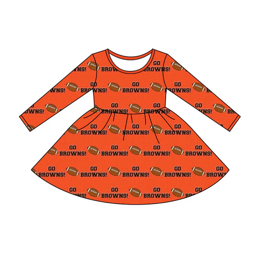 Custom long sleeves go football girls team dress D 4.29