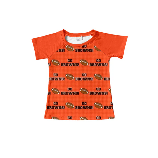 Custom short sleeves orange go football boys team shirt D 4.29