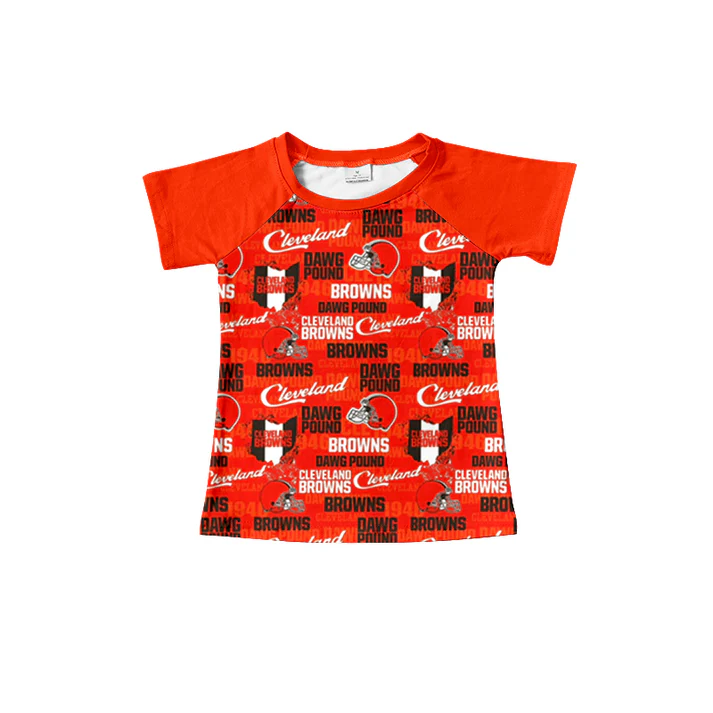 Custom orange short sleeves B boys team shirt D 4.29