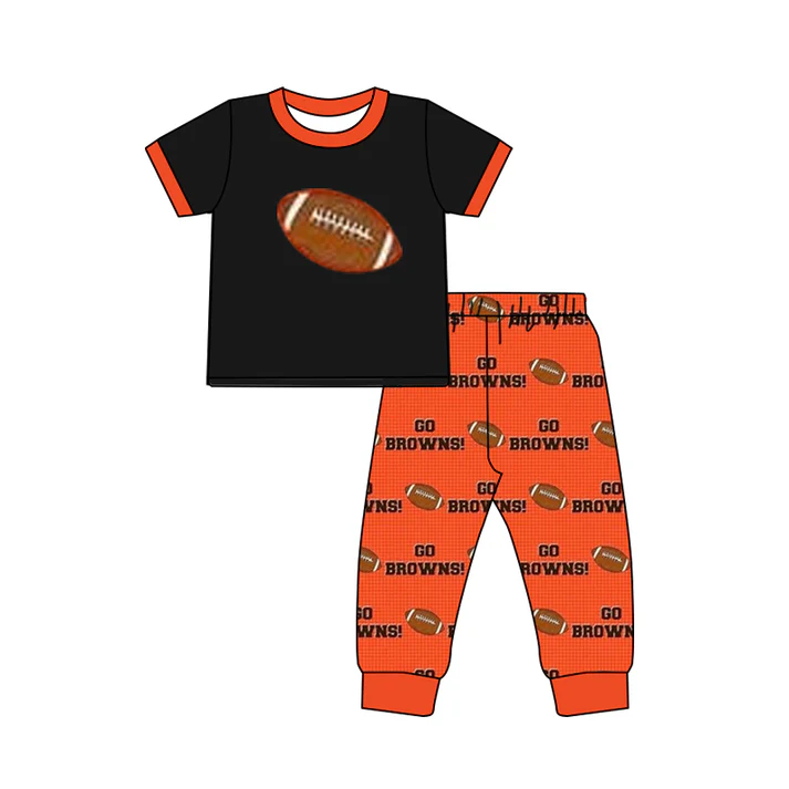 Custom short sleeves top football pants boys team clothes D 4.29