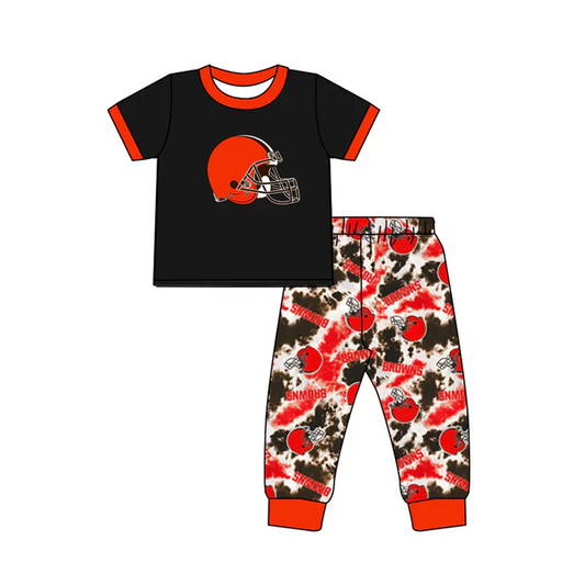 Custom black top tie dye pants boys team clothes D 4.29