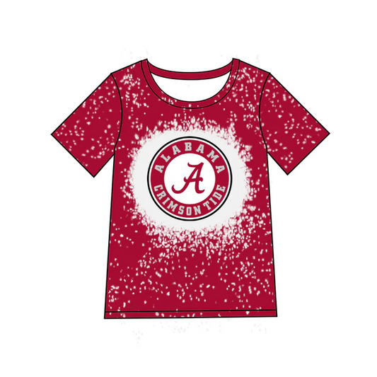 Custom short sleeves A bleached team shirt D 4.30