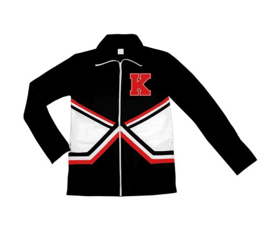 Custom long sleeves black K kids team zipper jacket shirt D 4.30