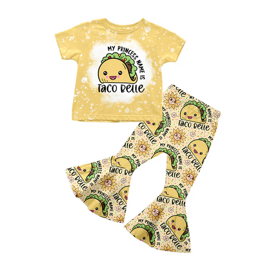 Custom Baby Girls Taco Bell Pants Clothes Sets D 5.7