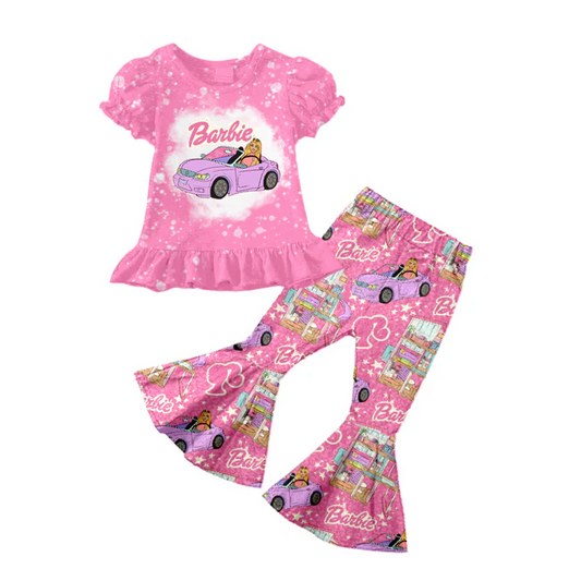 Custom Baby Girls Doll Shirt Bell Pants Clothes Sets D 5.10