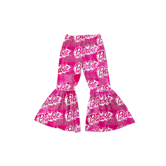 Custom Baby Girls Pink Doll Bell Bottom Pants D 5.10