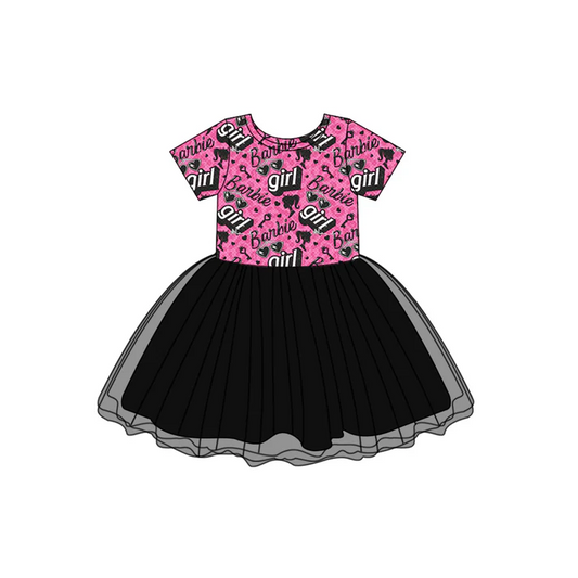 Custom Baby Girls Short Sleeve Dresses D 5.10