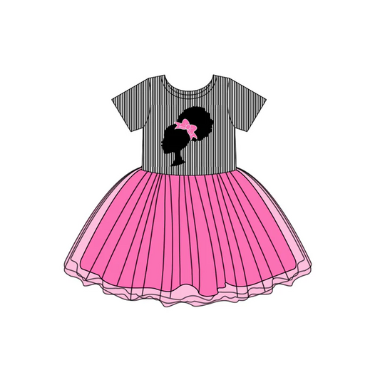 Custom Baby Girls Short Sleeve Tutu Dresses D 5.12
