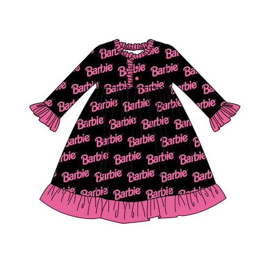 Custom Baby Girls Doll Fall Pajamas Gown Dresses D 5.12