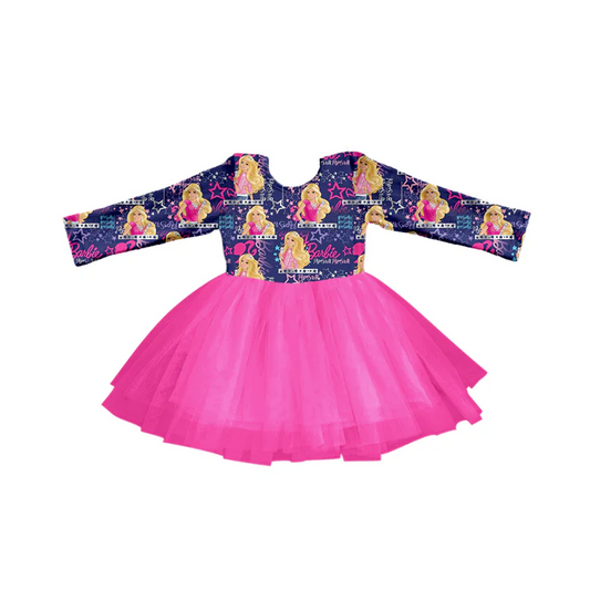 Custom Baby Girls Long Sleeve  Dance  Dresses D 5.12