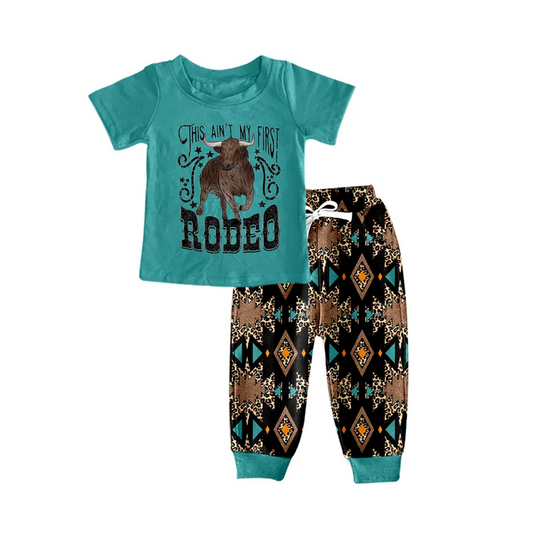 Custom Baby Boys Rodeo Shirt Pants Clothing Sets D 5.12