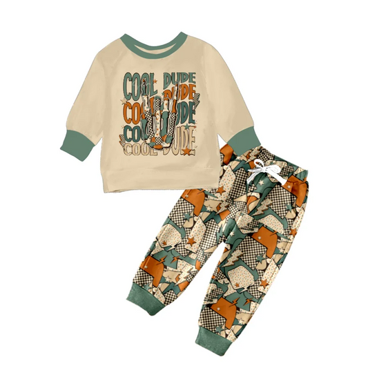 Custom Baby Cute Boys Western Pants Clothing Sets D 5.12