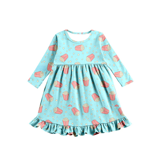 Custom Baby Girls Ruffle  Pop A-Line Dresses D 5.13