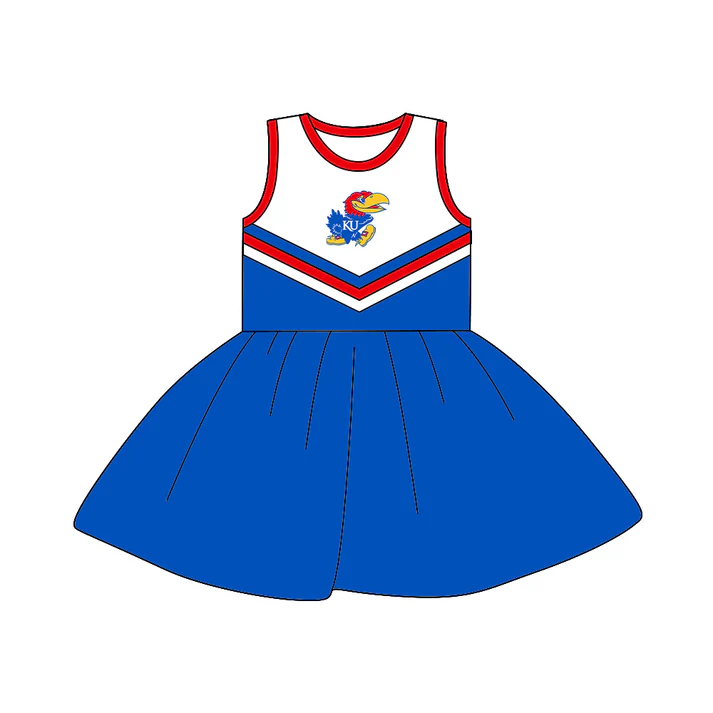 Custom Baby Girls Team Sleeveless 5 A-Line Dresses D 5.13