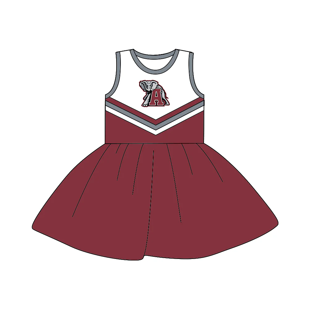 Custom Baby Girls Team Sleeveless 2 A-Line Dresses D 5.13