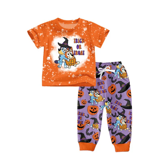 Custom Baby Boys Halloween Cartoon Dog Outfit D 5.17
