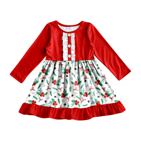 Custom Baby Girls Christmas Flower Dress Custom Design D 5.19