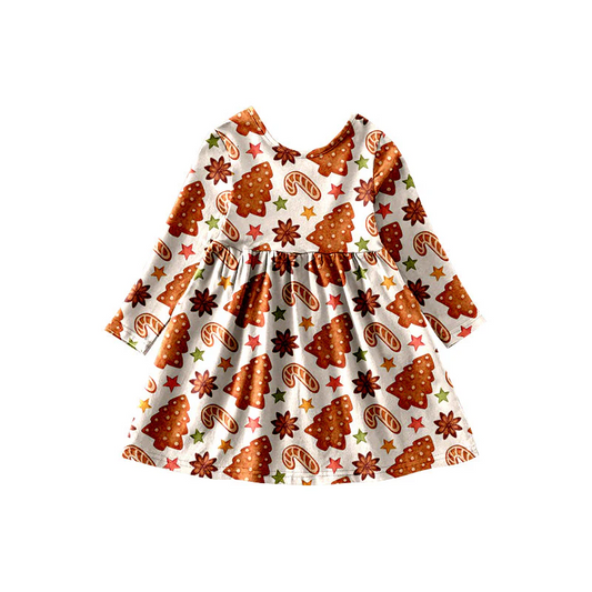 Custom Baby Girls Christmas Tree Cookie Dress D 5.19