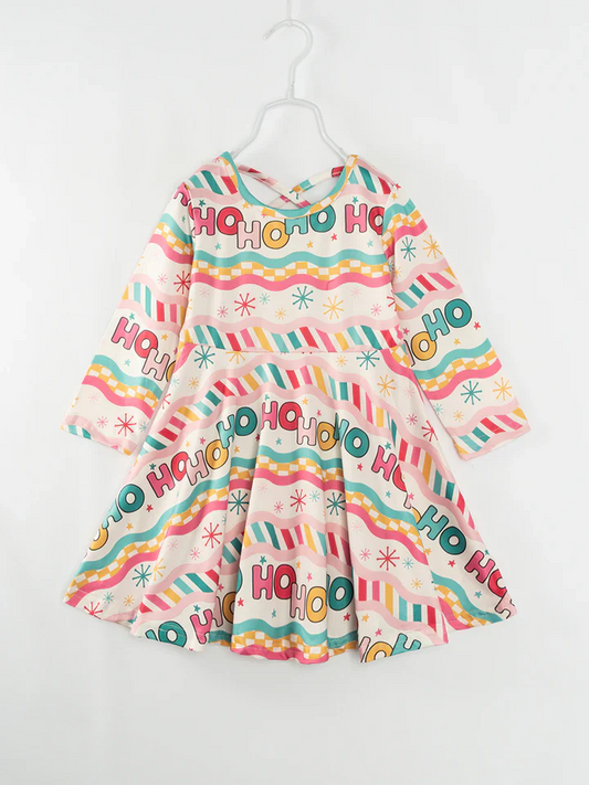 Custom Baby Girls Christmas Hoho Dress D 5.19