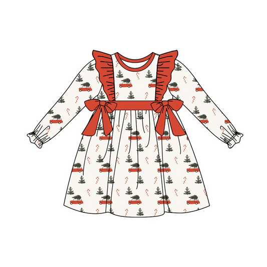 Custom Baby Girls Christmas Tree Dress D 5.19