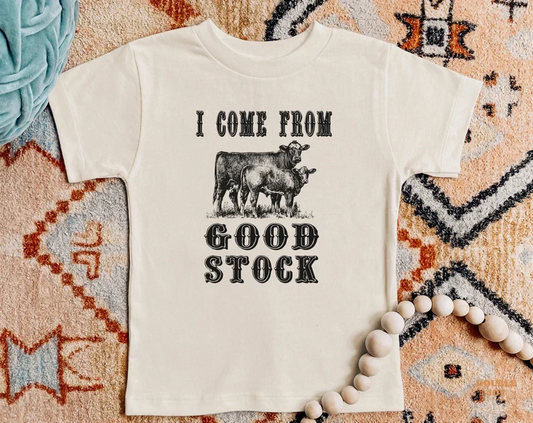Custom I Come From Good Stock Short Sleeve T-shirt Top D 5.19