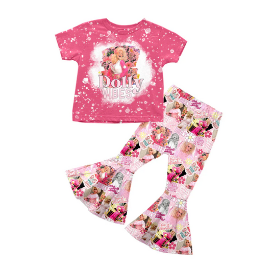 Custom Baby Girls Singer Bell Bottom Pants set D 5.1