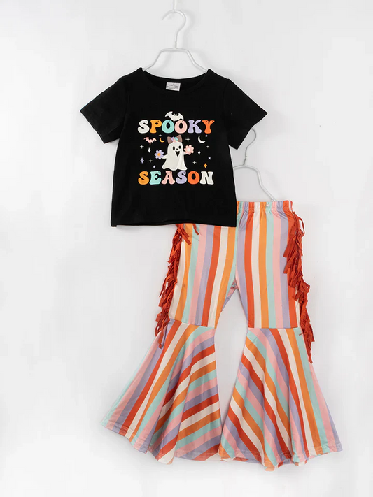 Custom Spooky Season Bell Bottom Pants Set D 5.1