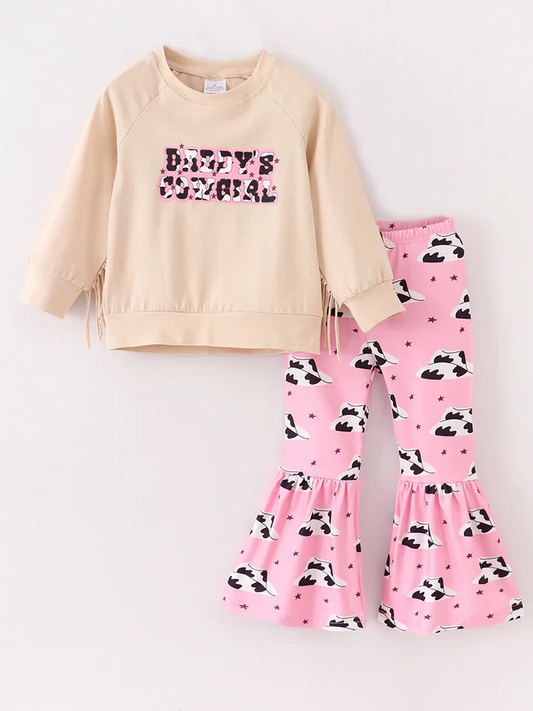Custom Daddy's Cowgirl Bell Bottom Pants Set D 5.1