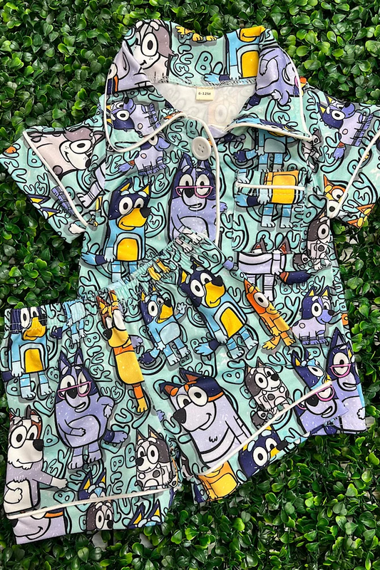 Custom Baby Boys Cartoon Blue Dog D 5.1