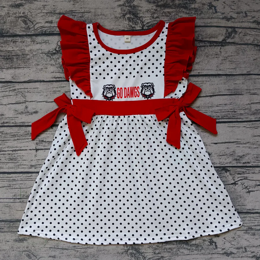 Custom Go Dawgs Girls Dress  D 5.1