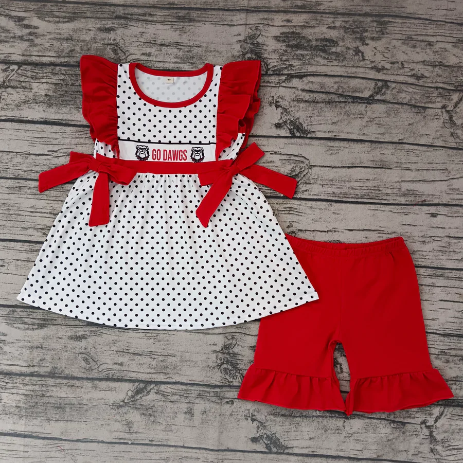 Custom Go Dawgs Girls Shorts Outfit  D 5.1