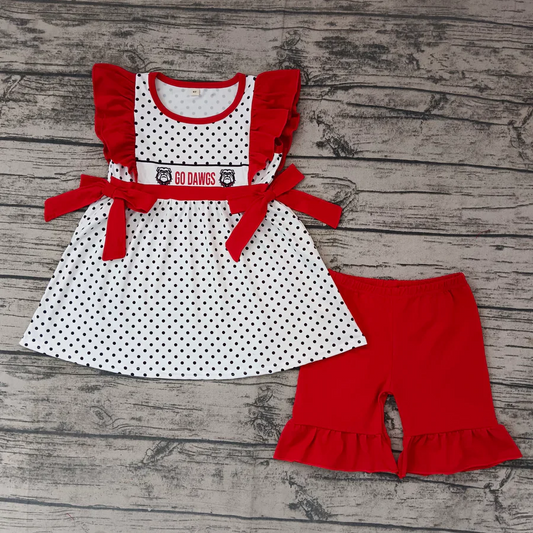 Custom Go Dawgs Girls Shorts Outfit  D 5.1