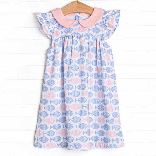 Custom Baby Girls Fish Dress D 5.1