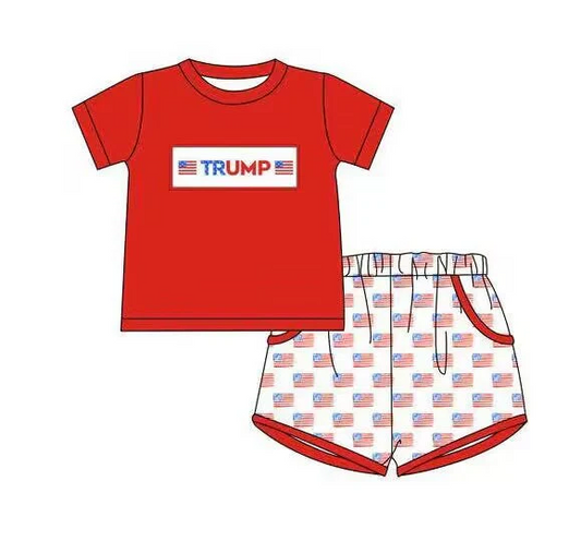 Custom Baby Boys Trump Top and Shorts Set D 5.2